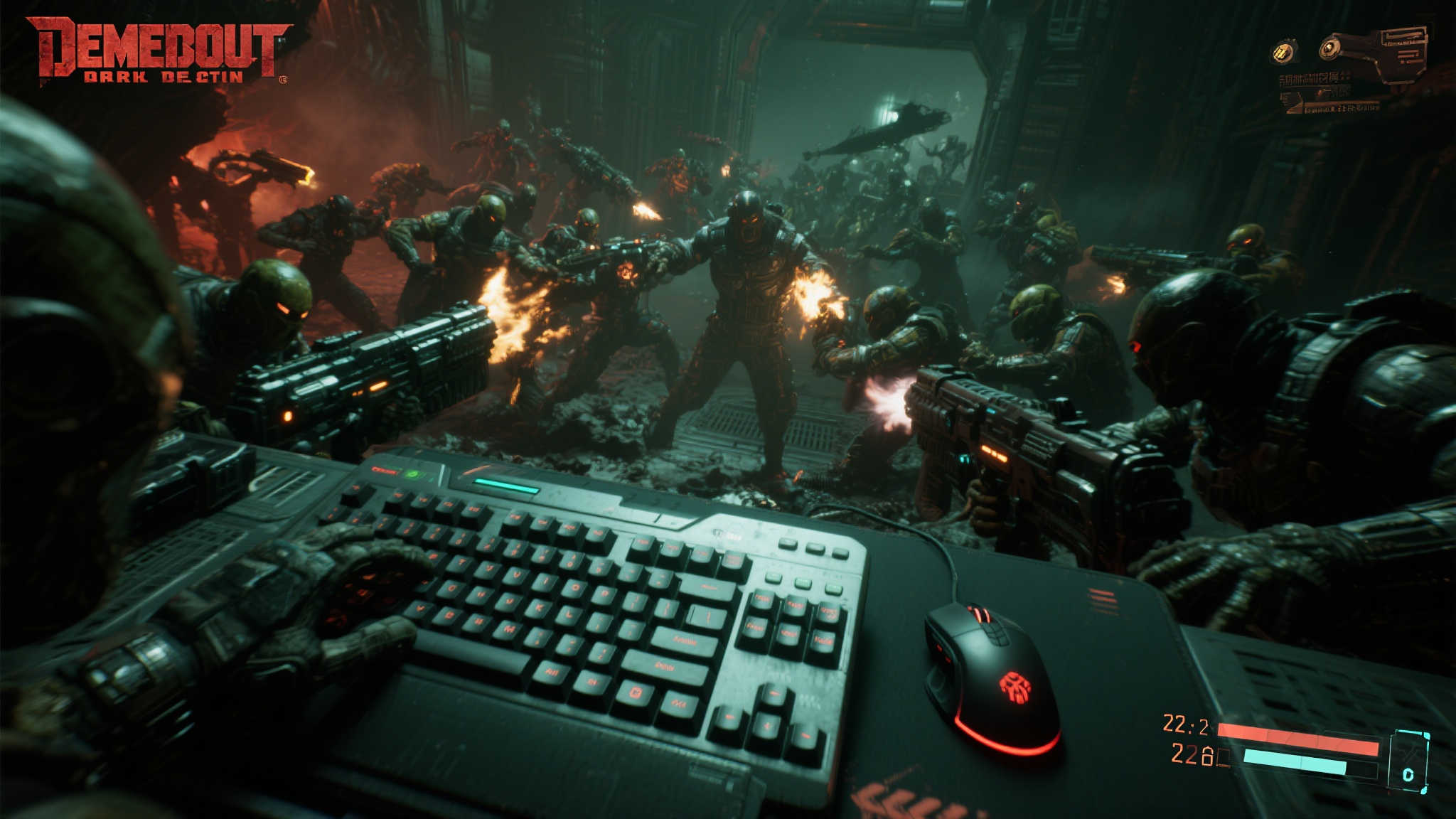 《毁灭战士 黑暗时代》前22分钟实机演示:键鼠操作征服噩梦难度挑战 在《毁灭战士黑暗时代》中,选择键鼠进行游